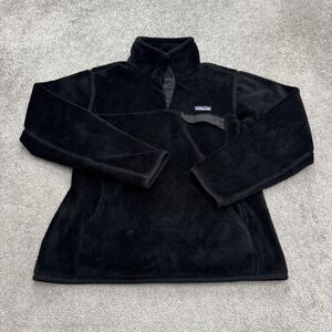 Patagonia Re-Tool Snap T Fleece Pullover Jacket Women Medium Black Outdoor Trail